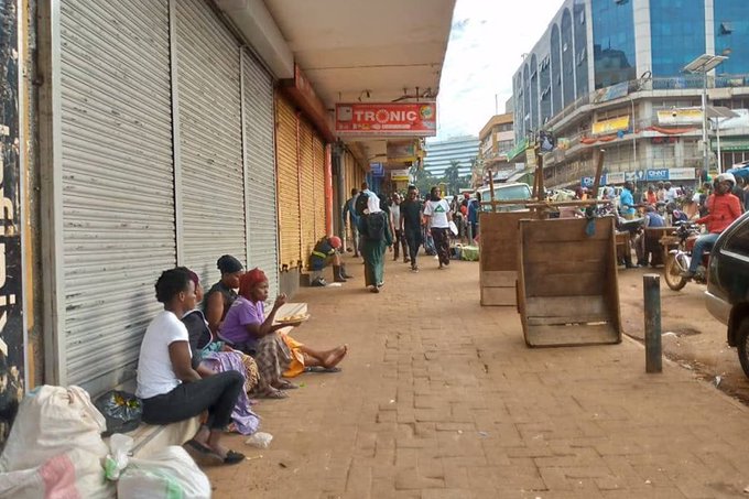 Traders Protest Against President Museveni