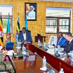 The Minister and his guest urged the EASF Member States to fulfil their obligations to enhance African solutions for African problems. The meeting was attended by Mrs. Rossette Byengoma Permanent Secretary of the MODVA, Major General Jackson Bakasumba Chief of Joint Staff, Brigadier General Alex Olupot Joint Staff Training and Doctrine, and Brigadier General Gaetano Omola the Commandant Uganda Rapid Deployment Capability Centre (URDCC).