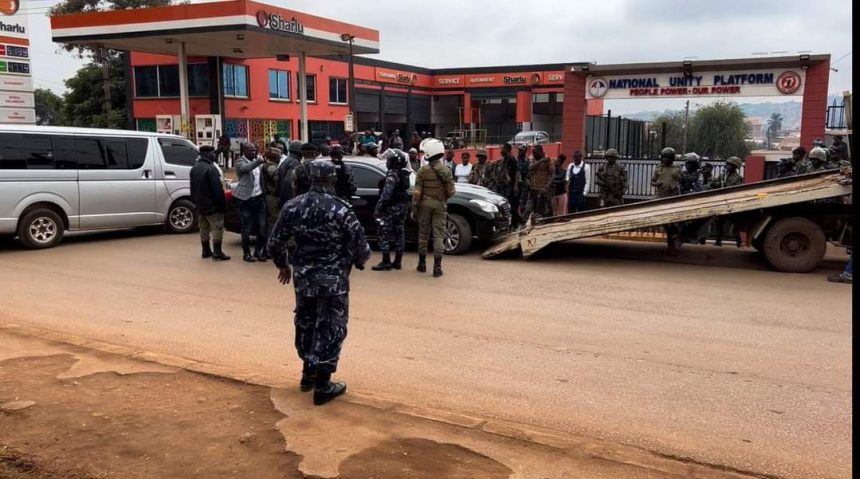 Bobi Wine Slams Government for Turning NUP Office into ‘Military Barracks’