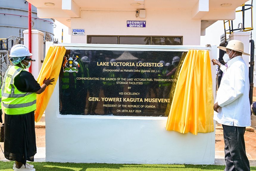 Museveni Unveils Mega Fuel Project as Lake Victoria Becomes Uganda’s Oil Transportation Hub