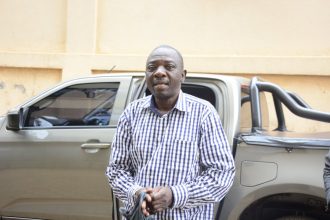 Basoga Charles, the Chairperson Busoga Growers Cooperative Union before the Anti-Corruption Court on Charges of causing financial loss and conspiracy to d