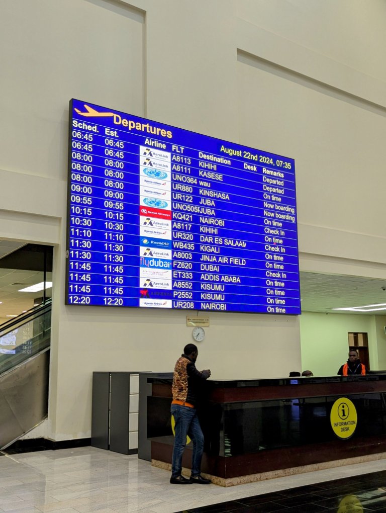 Entebbe Airport Reports Increase in Passenger, Cargo Volume