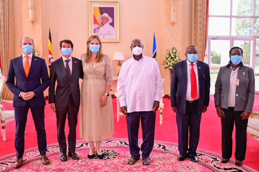 Four Ambassadors Present Credentials to Museveni
