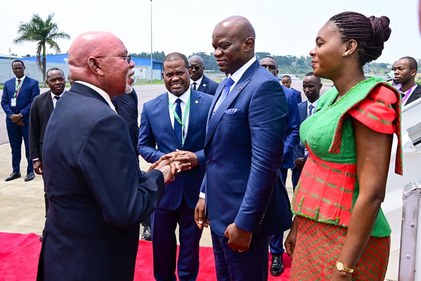 Gabonese President Brice Oligui Nguema Arrives in Uganda