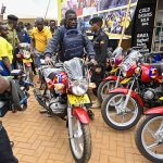 Ghetto SACCOs Receive 36 Motorcycles from Museveni
