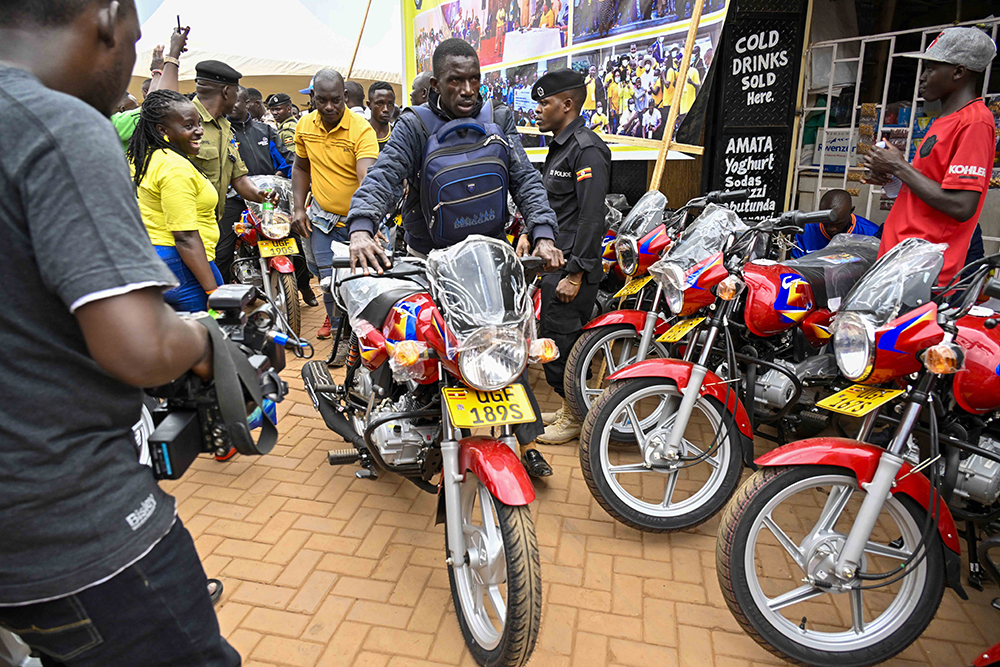 Ghetto SACCOs Receive 36 Motorcycles from Museveni