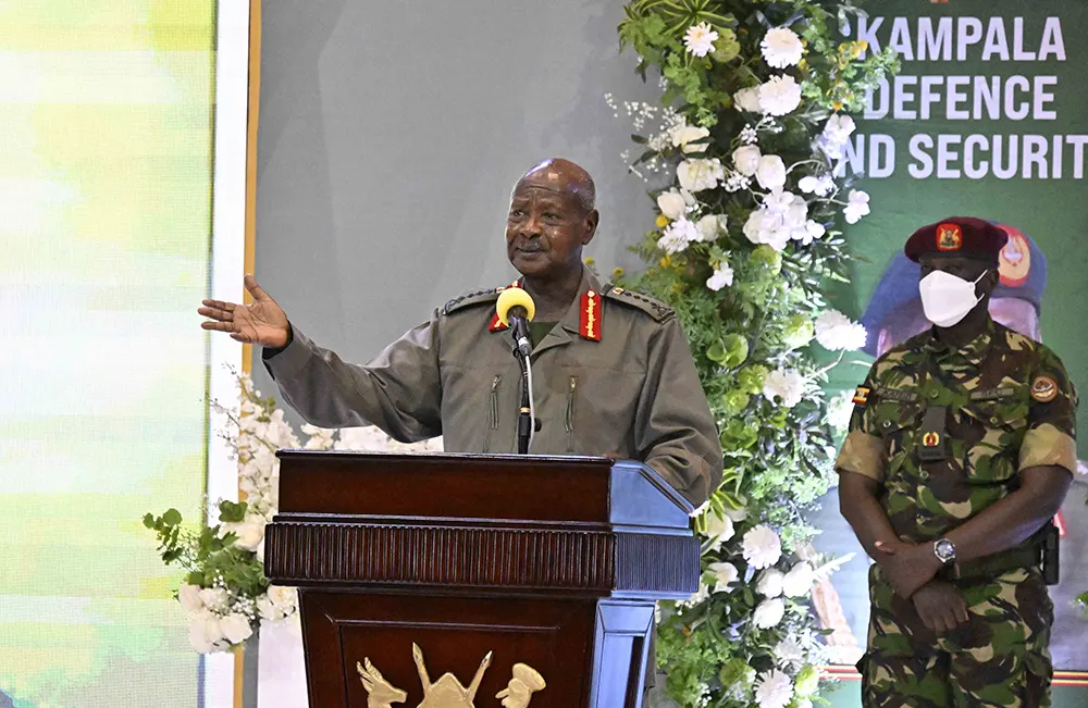 President Yoweri Museveni has said he has evidence that the National Unity Platform (NUP) party cheated by one million votes in the 2021 election. (Credit: PPU)