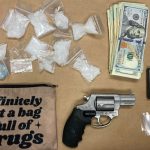 Police in Portland, Oregon, discovered illegal drugs in a bag labeled "definitely not a bag full of drugs" during a traffic stop involving a stolen car.