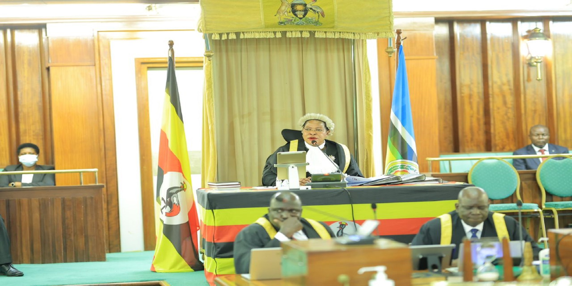 Speaker Anita Among issued an apology after an incident where an NRM staff member allegedly assaulted a traffic officer, while MPs praised the professionalism of the police and called for improved working conditions.