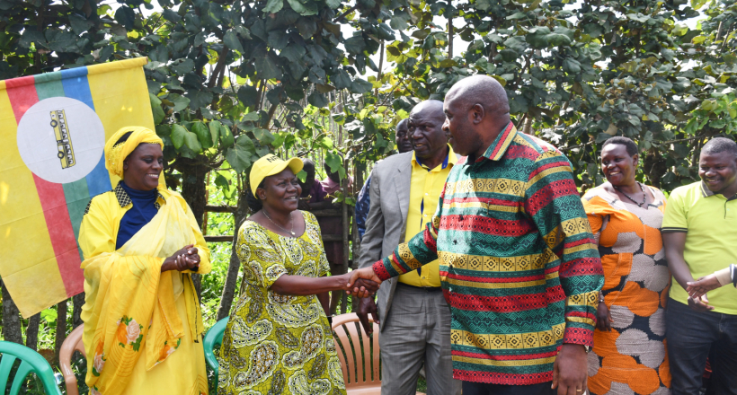 As Kisoro's by-election approaches, Minister Dr. Chris Baryomunsi is actively campaigning for NRM candidate Rose Kabagyeni, urging voters to support her for continued development.