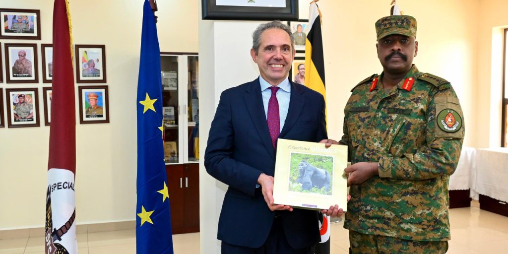 EU Special Representative Ambassador Johan Borgstam met with Uganda’s Chief of Defence Forces, Gen Muhoozi Kainerugaba, to discuss regional security and future cooperation between the EU and Uganda.