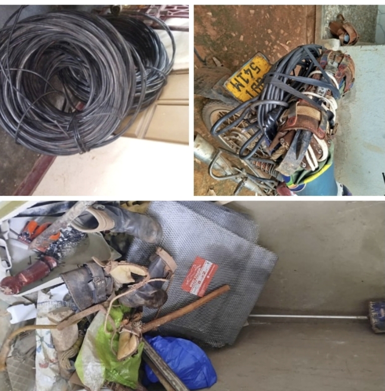 Mukono Electricity Wire Thieves Caught Red Handed
