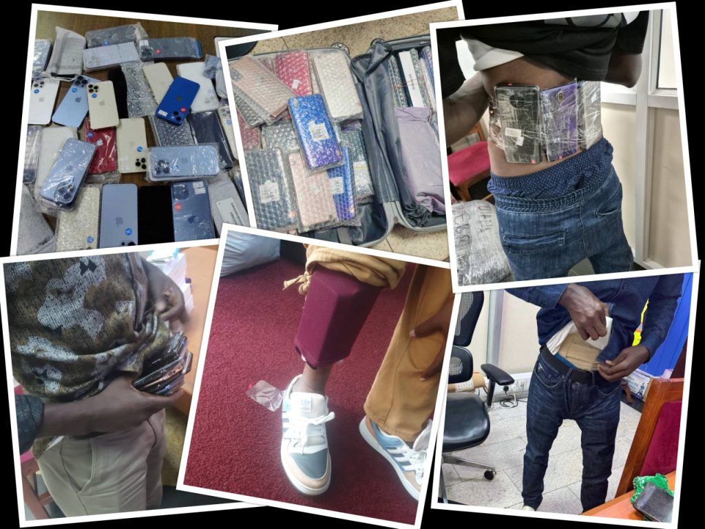 Entebbe Customs Seize Phones Valued at UGX 200M in Smuggling Bust