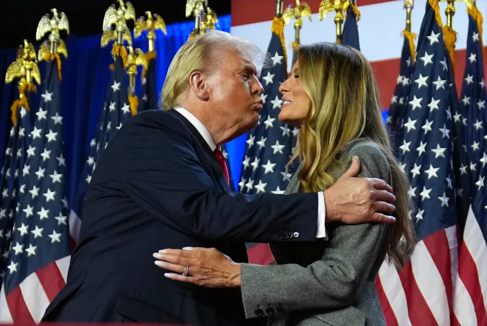 A Russian state media broadcast featuring nude photos of Melania Trump in tribute to her husband's election win has sparked anger in the U.S.