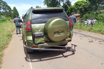 A speeding bus collided with a convoy carrying senior military and government officials in Nakasongola, leaving multiple dignitaries injured and investigations underway.