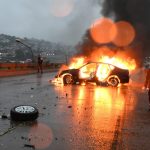 A morning collision at the Namboole flyover led to a car catching fire, injuring three people amid rainy conditions in Kampala.